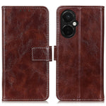 Cassa del telefono in pelle con texture retrò Crazy Horse, For Motorola Moto E13 4G 2023, For Motorola Moto G53 5G, For OnePlus 11 5G, For OnePlus Nord CE 3 Lite