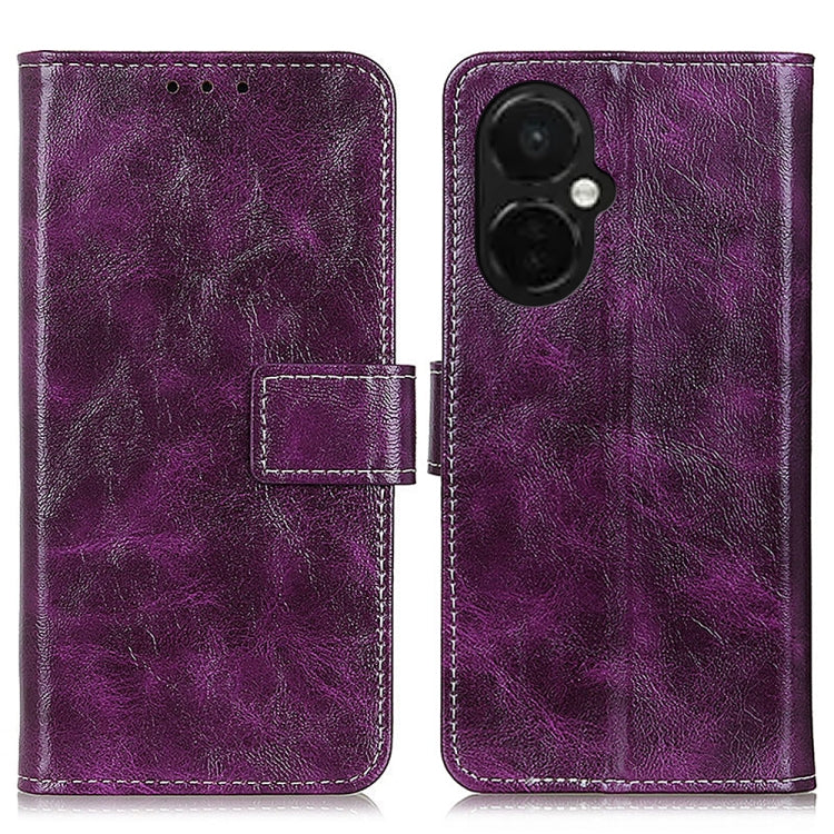 Cassa del telefono in pelle con texture retrò Crazy Horse, For Motorola Moto E13 4G 2023, For Motorola Moto G53 5G, For OnePlus 11 5G, For OnePlus Nord CE 3 Lite