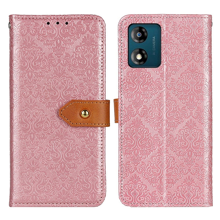 Custodia per telefono in pelle flip goffrata floreale europea, For Motorola Moto E13 4G 2023, For Motorola Moto G53 5G, For OnePlus 11 5G, For OnePlus Nord CE 3 Lite