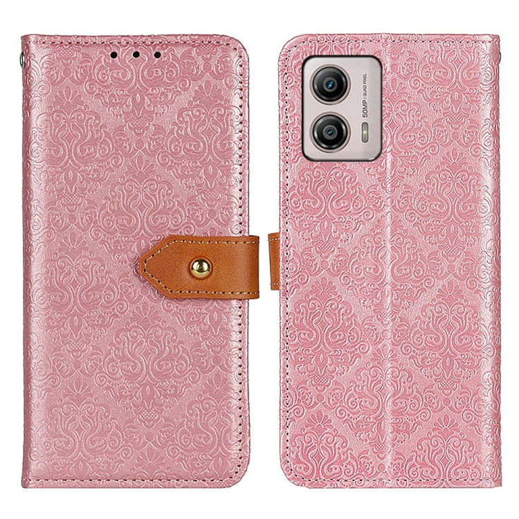Custodia per telefono in pelle flip goffrata floreale europea, For Motorola Moto E13 4G 2023, For Motorola Moto G53 5G, For OnePlus 11 5G, For OnePlus Nord CE 3 Lite