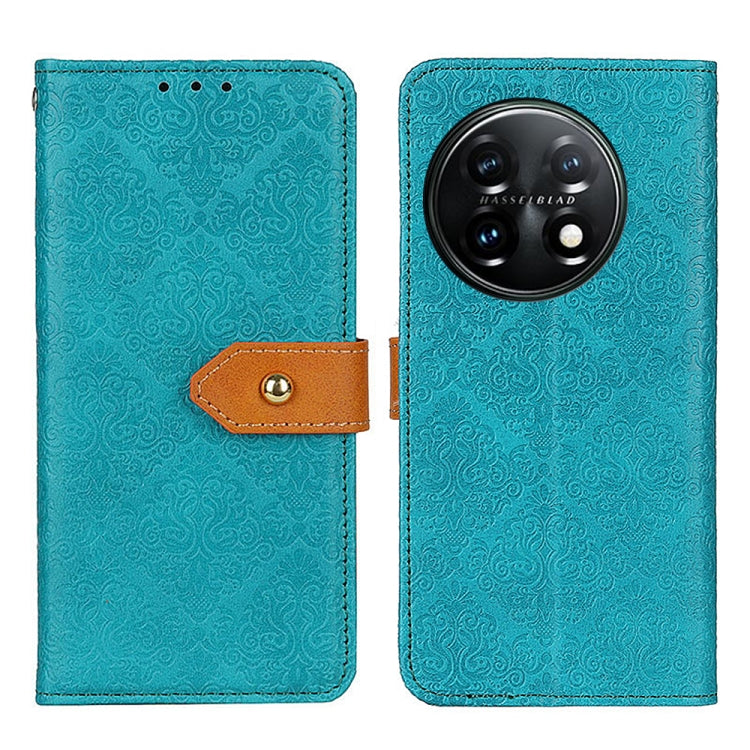 Custodia per telefono in pelle flip goffrata floreale europea, For Motorola Moto E13 4G 2023, For Motorola Moto G53 5G, For OnePlus 11 5G, For OnePlus Nord CE 3 Lite