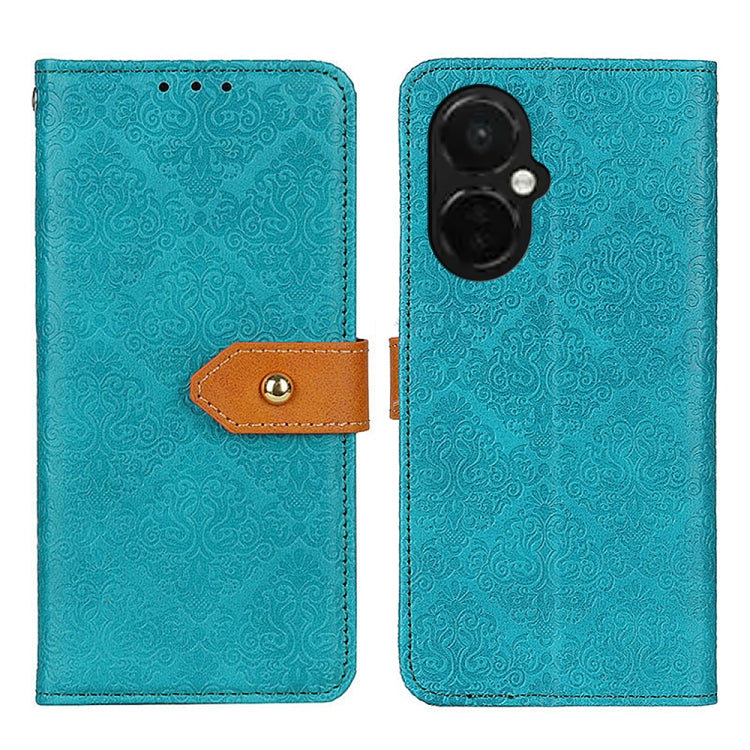 Custodia per telefono in pelle flip goffrata floreale europea, For Motorola Moto E13 4G 2023, For Motorola Moto G53 5G, For OnePlus 11 5G, For OnePlus Nord CE 3 Lite