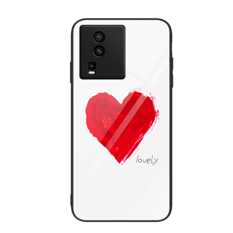 Custodia per telefono in vetro verniciato colorato, For vivo iQOO Neo7