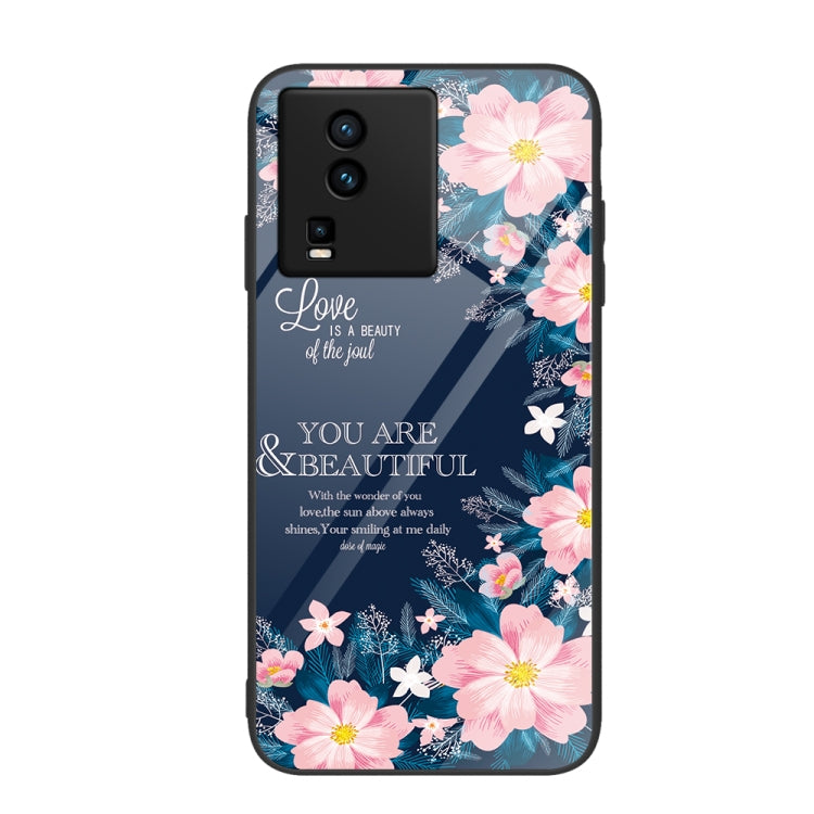 Custodia per telefono in vetro verniciato colorato, For vivo iQOO Neo7