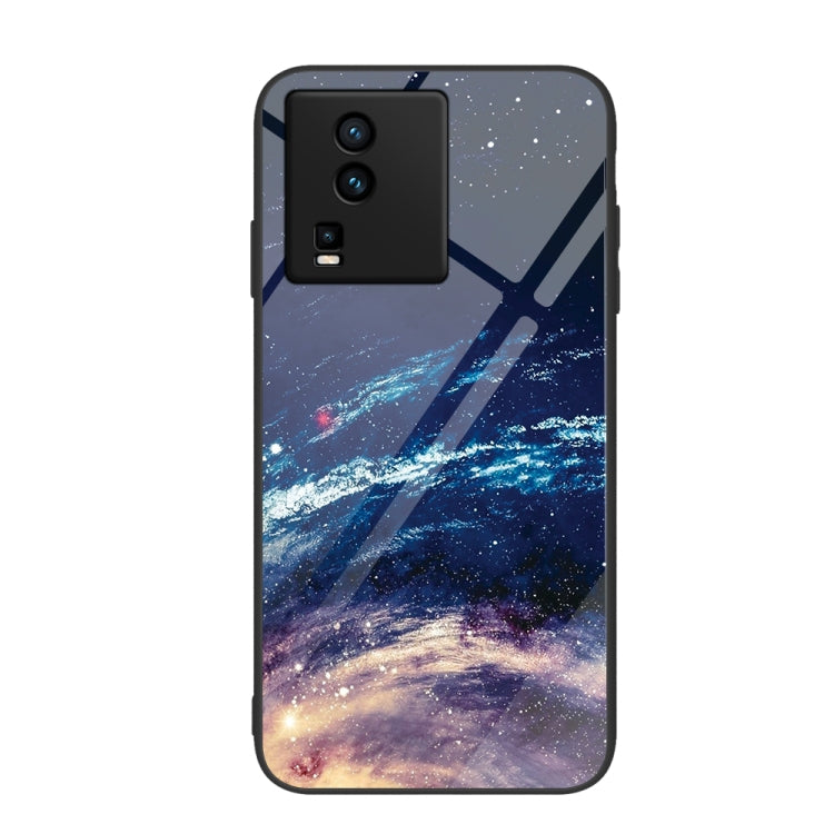 Custodia per telefono in vetro verniciato colorato, For vivo iQOO Neo7