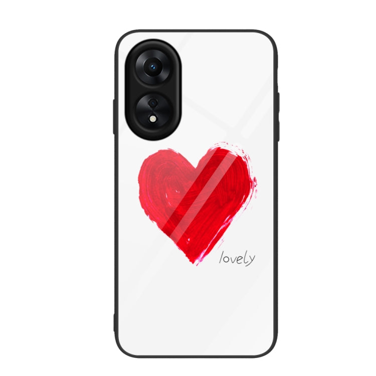 Custodia per telefono in vetro verniciato colorato, For OPPO A17