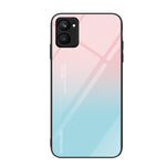 Custodia per telefono in vetro verniciato colorato, For Realme C33
