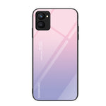 Custodia per telefono in vetro verniciato colorato, For Realme C33
