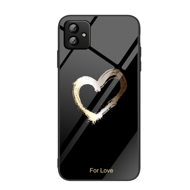 Custodia per telefono in vetro verniciato colorato, For Samsung Galaxy A04