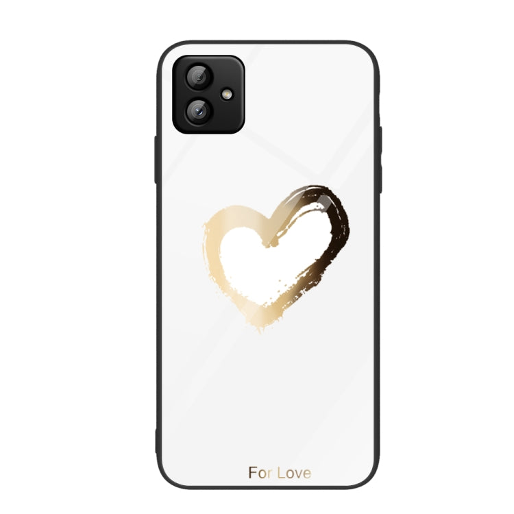 Custodia per telefono in vetro verniciato colorato, For Samsung Galaxy A04