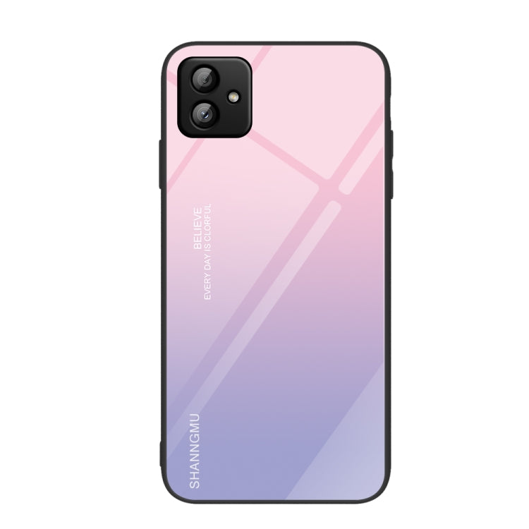 Custodia per telefono in vetro verniciato colorato, For Samsung Galaxy A04