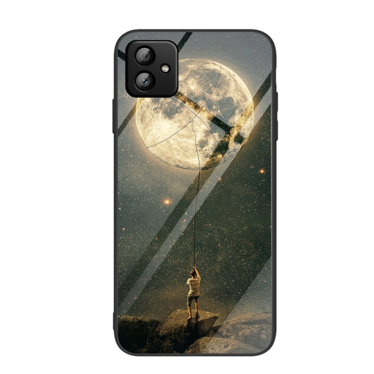 Custodia per telefono in vetro verniciato colorato, For Samsung Galaxy A04