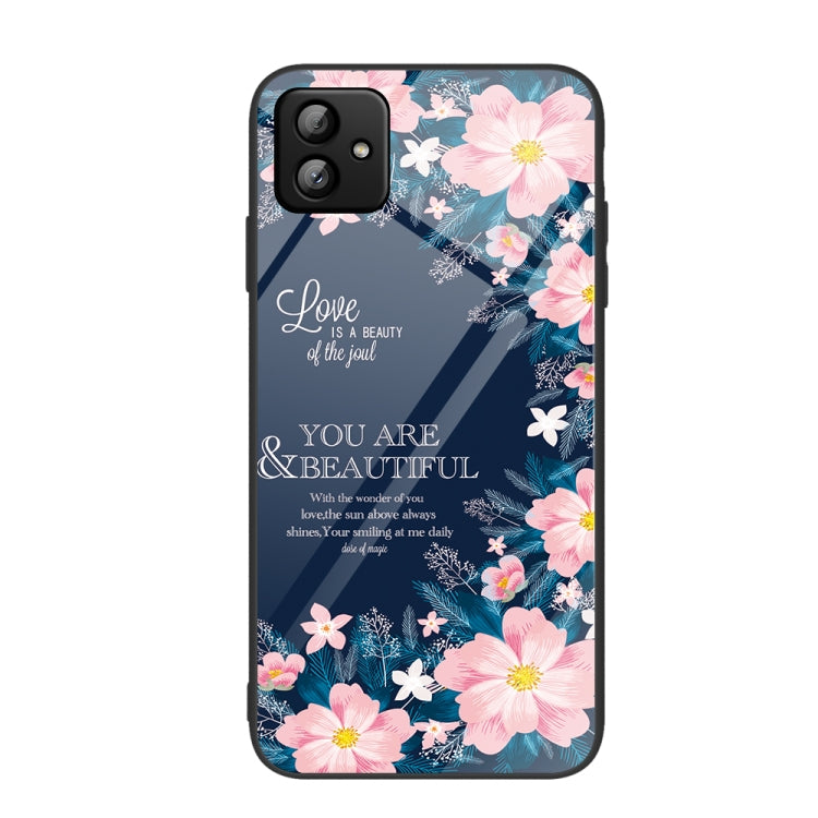 Custodia per telefono in vetro verniciato colorato, For Samsung Galaxy A04