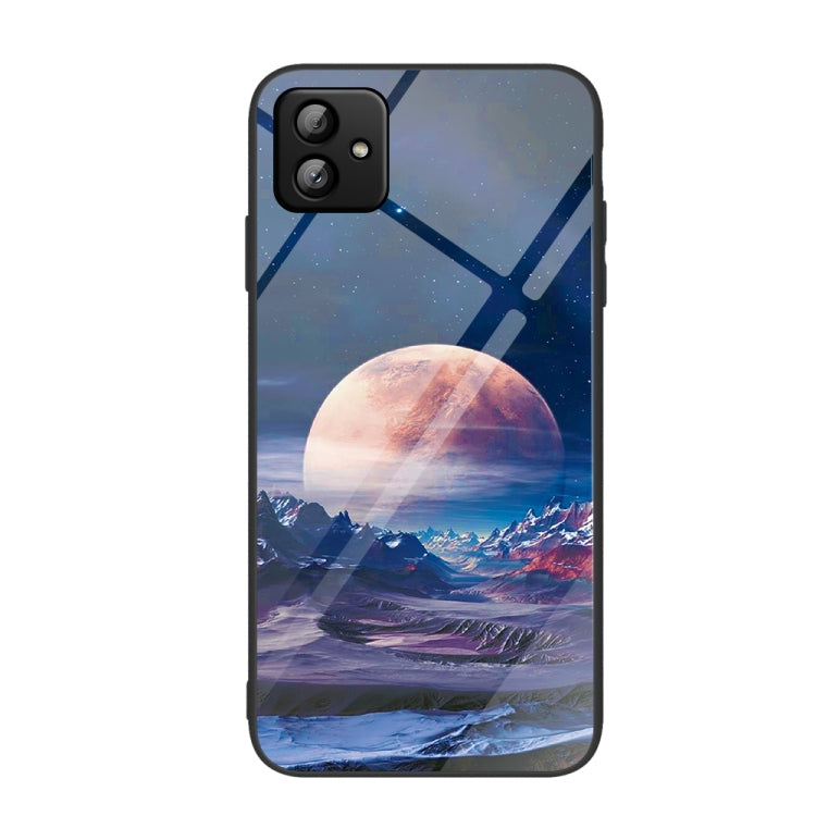 Custodia per telefono in vetro verniciato colorato, For Samsung Galaxy A04