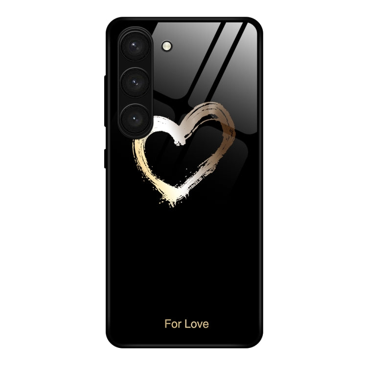 Custodia per telefono in vetro verniciato colorato, For Samsung Galaxy S23 5G