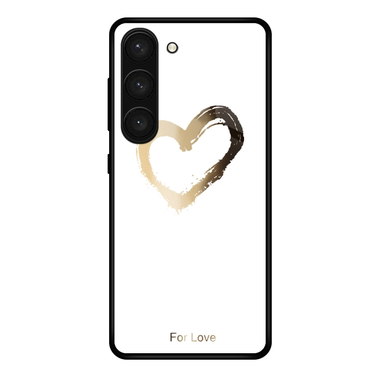 Custodia per telefono in vetro verniciato colorato, For Samsung Galaxy S23 5G