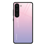 Custodia per telefono in vetro verniciato colorato, For Samsung Galaxy S23 5G