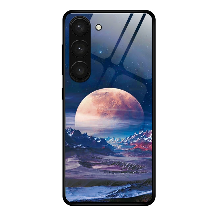 Custodia per telefono in vetro verniciato colorato, For Samsung Galaxy S23+ 5G