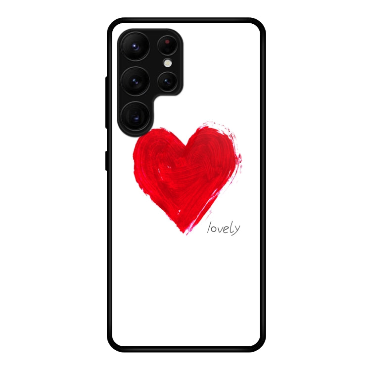 Custodia per telefono in vetro verniciato colorato, For Samsung Galaxy S23 Ultra 5G