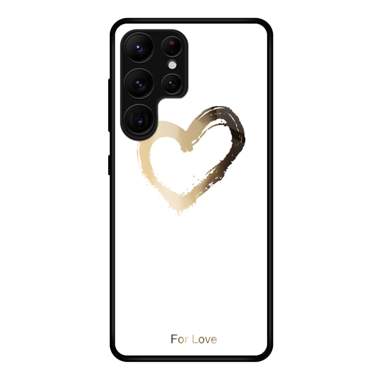 Custodia per telefono in vetro verniciato colorato, For Samsung Galaxy S23 Ultra 5G
