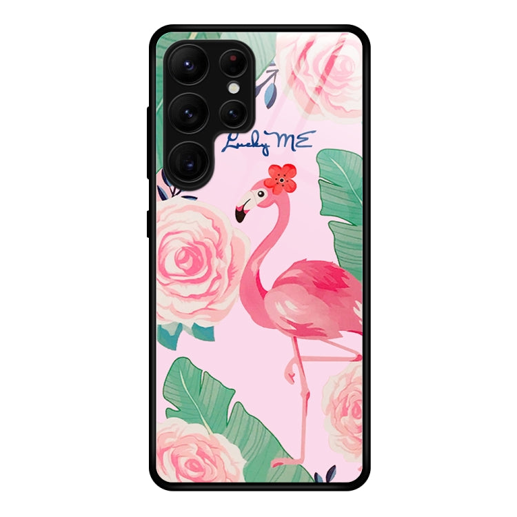 Custodia per telefono in vetro verniciato colorato, For Samsung Galaxy S23 Ultra 5G