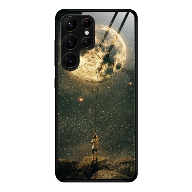 Custodia per telefono in vetro verniciato colorato, For Samsung Galaxy S23 Ultra 5G