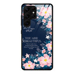 Custodia per telefono in vetro verniciato colorato, For Samsung Galaxy S23 Ultra 5G