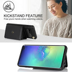 Custodia per telefono in pelle con slot per schede RFID con cordino lungo, For Samsung Galaxy S10, For Samsung Galaxy S10+, For Samsung Galaxy Note10, For Samsung Galaxy Note10+