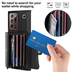 Custodia per telefono in pelle con slot per schede RFID con cordino lungo, For Samsung Galaxy Note20 Ultra, For Samsung Galaxy A12, For Samsung Galaxy A13 4G / 5G, For Samsung Galaxy A20 / A30