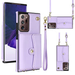 Custodia per telefono in pelle con slot per schede RFID con cordino lungo, For Samsung Galaxy Note20 Ultra, For Samsung Galaxy A12, For Samsung Galaxy A13 4G / 5G, For Samsung Galaxy A20 / A30