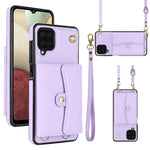 Custodia per telefono in pelle con slot per schede RFID con cordino lungo, For Samsung Galaxy Note20 Ultra, For Samsung Galaxy A12, For Samsung Galaxy A13 4G / 5G, For Samsung Galaxy A20 / A30