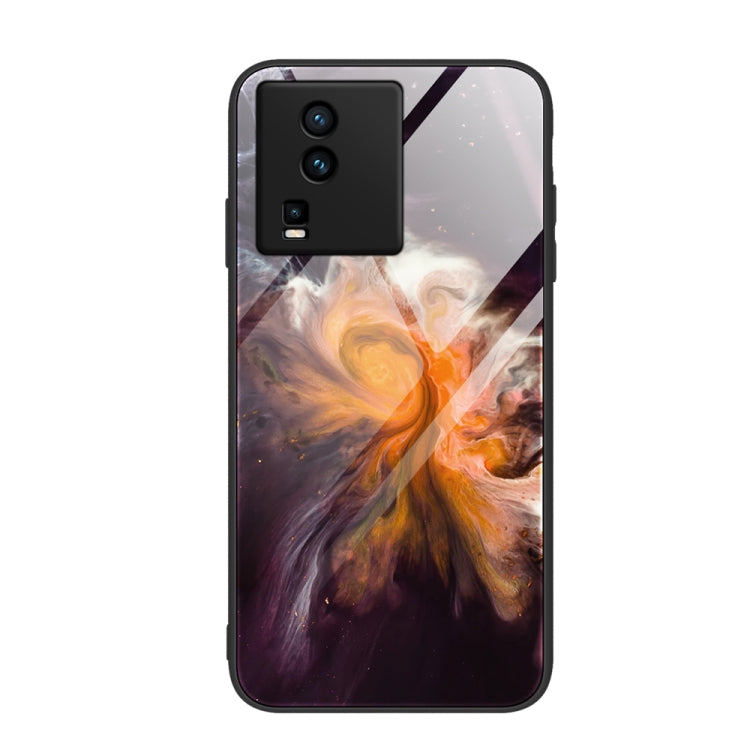 Custodia per telefono in vetro con motivo in marmo, For vivo iQOO Neo7, For OPPO A17, For Realme C33