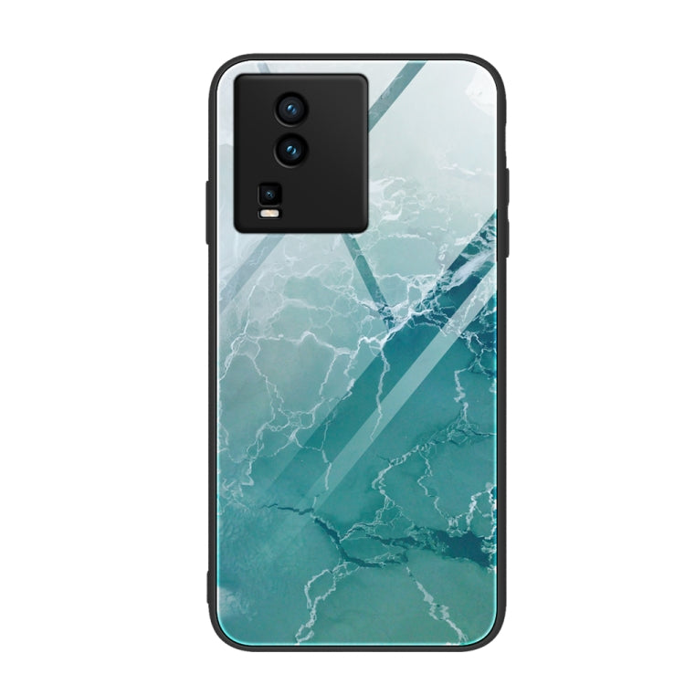 Custodia per telefono in vetro con motivo in marmo, For vivo iQOO Neo7, For OPPO A17, For Realme C33