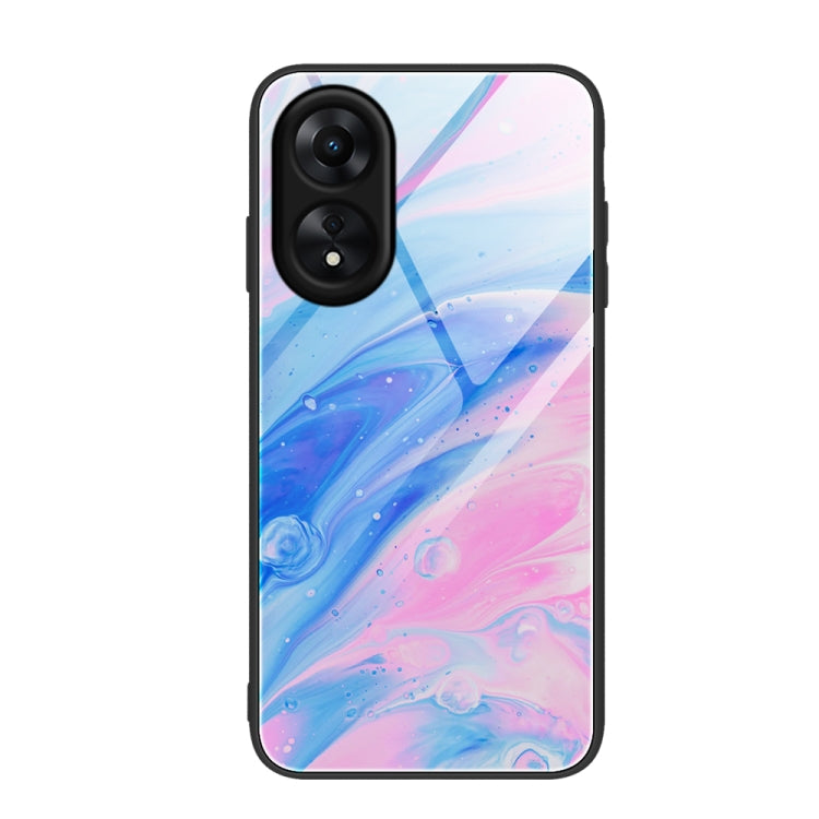 Custodia per telefono in vetro con motivo in marmo, For vivo iQOO Neo7, For OPPO A17, For Realme C33