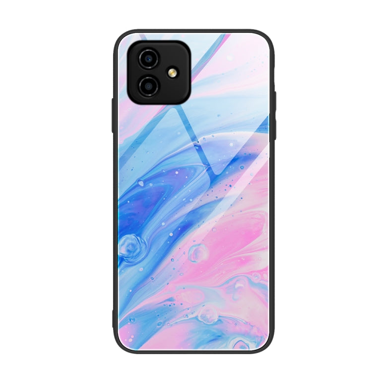 Custodia per telefono in vetro con motivo in marmo, For Honor Play6C, For Honor Play 40 Plus, For Samsung Galaxy A04