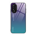 Per la custodia del telefono in vetro sfumato di colore OPPO A17, For OPPO A17