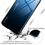 Per la custodia del telefono in vetro sfumato di colore OPPO A17, For OPPO A17
