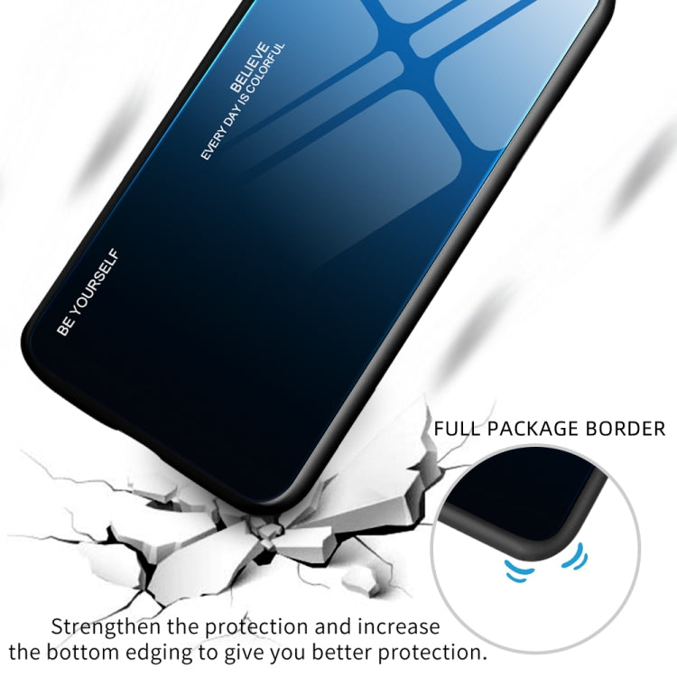 Per la custodia del telefono in vetro sfumato di colore OPPO A17, For OPPO A17