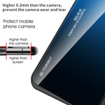 Per la custodia del telefono in vetro sfumato di colore OPPO A17, For OPPO A17