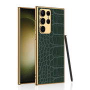 Custodia protettiva PU galvanica Samsung Galaxy S23 Ultra 5G