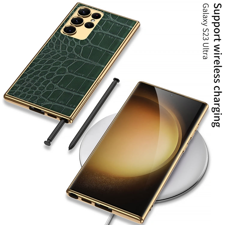 Custodia protettiva PU galvanica Samsung Galaxy S23 Ultra 5G