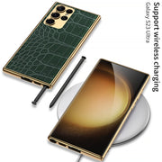 Custodia protettiva PU galvanica Samsung Galaxy S23 Ultra 5G
