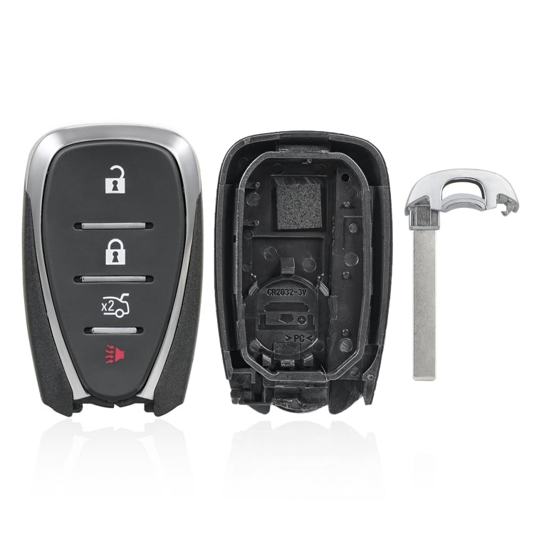 Per Chevrolet / Opel 3 + 1 pulsante + pulsante clacson Guscio telecomando per chiave auto, For Chevrolet