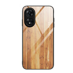 Custodia vetro con venature legno per OPPO A17