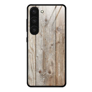 Custodia in vetro con venature legno per Samsung Galaxy S23 5G