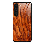 Custodia vetro con venature legno per Samsung Galaxy S23+
