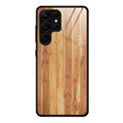 Custodia vetro con venature legno per Samsung Galaxy S23 Ultra 5G