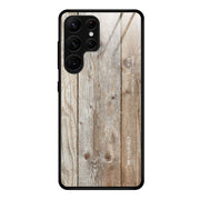 Custodia vetro con venature legno per Samsung Galaxy S23 Ultra 5G
