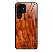 Custodia vetro con venature legno per Samsung Galaxy S23 Ultra 5G