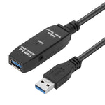 Cavo di prolunga super veloce per sincronizzazione dati USB 3.0 maschio-femmina, lunghezza: 10 m, 10m